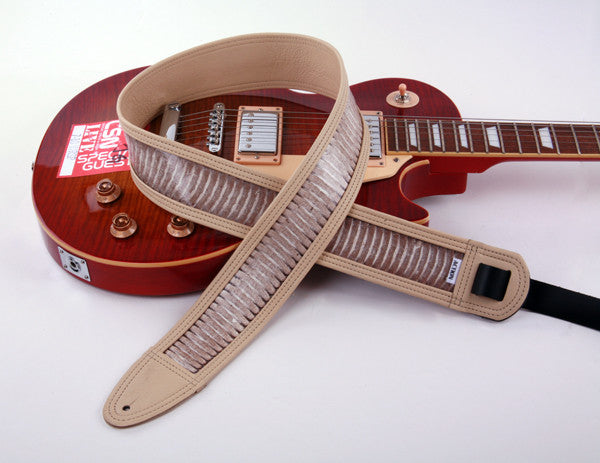 Cobra Belly Scales Inlaid in Bone Leather