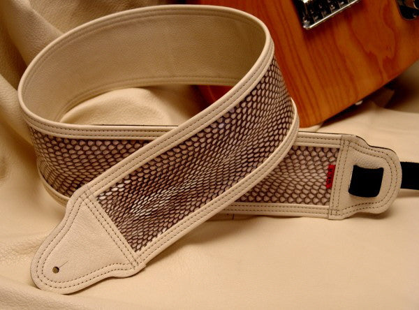 Cobra Snakeskin Inlaid in Bone Leather Series 200