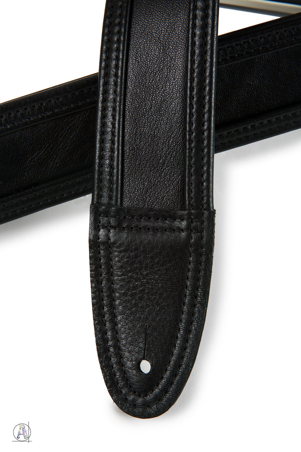Blackheart 80 - Soft Cabretta Leather and Black Cowhide Guitar Strap