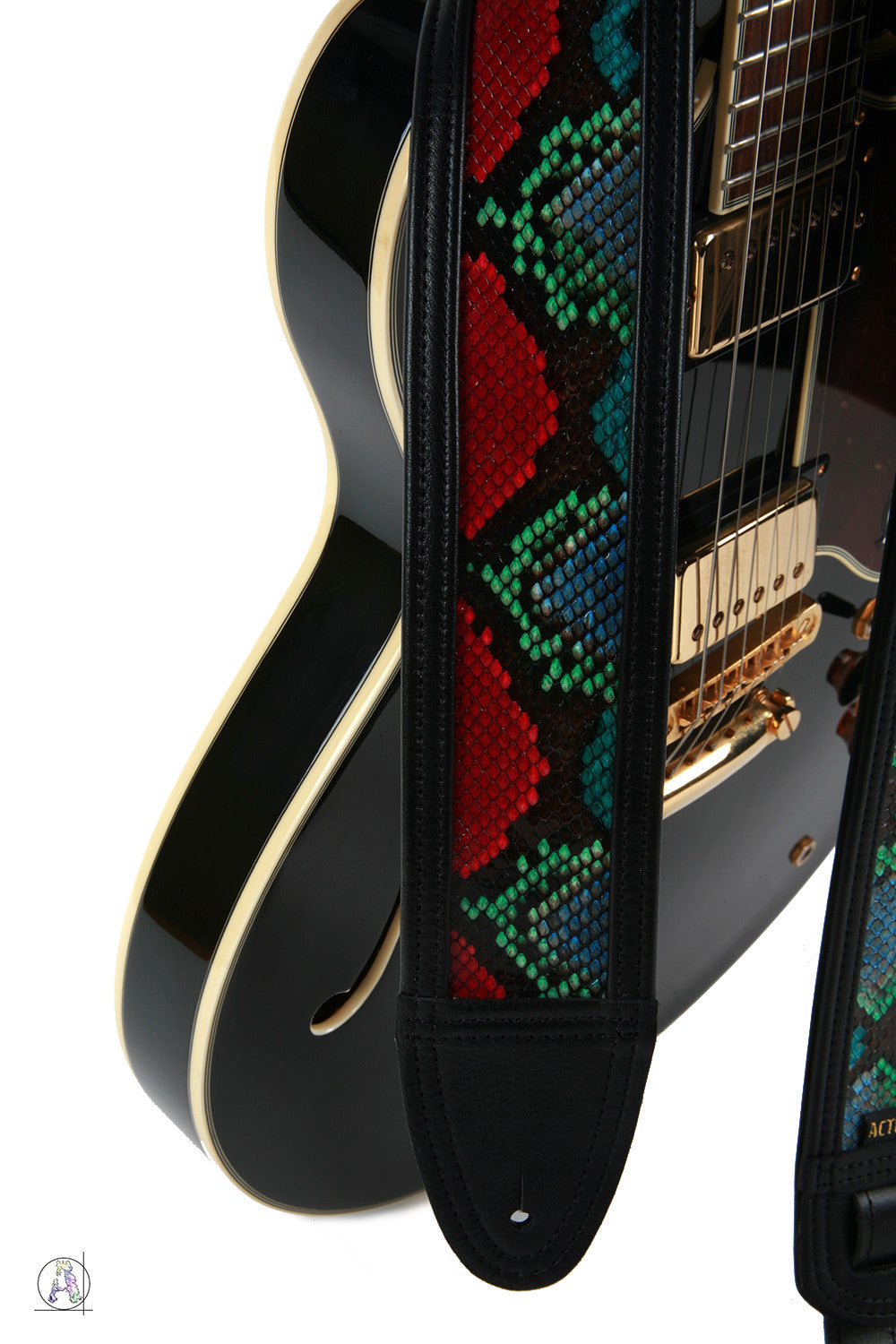 Handpainted Python II Custom Guitar Strap